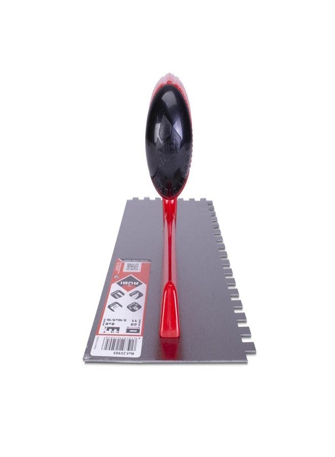 روبي مجرفة روبي 25905 عالية المقاومة للتآكل مصنوعة من الفولاذ المسنن 11 بوصة × 4 بوصة (حجم الشق 8 مم × 8 مم) (عبوة من قطعة واحدة) - Image 4